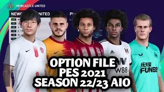 PES 2021 - OPTION FILE UPDATE PES 2021 PS4 PS5 SEASON 22/23 AIO