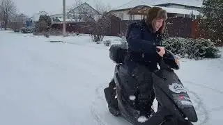 Дрифт на Honde Dio AF 34.