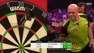 ROCKY HITS A NINE DARTER! (Full Video) - Josh Rock vs. Michael van Gerwen 2022 Grand Slam of Darts