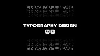 Typography After Effects Tutorial