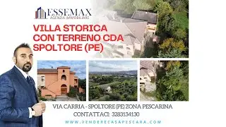 VILLA DEI PRIMI DEL 1.800 A SPOLTORE CON TERRENO A SPOLTORE, ABRUZZO A POCHI MINUTI DAL MARE 🏡