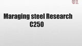 Maraging steel research
