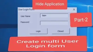Create Login and logout form  for multi users Part 2 in MS excel VBA