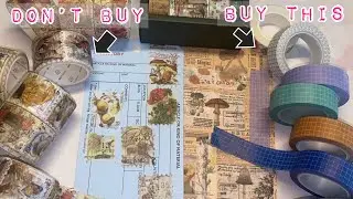 Washi tape review // tips & tricks for bad quality washi / amazon haul