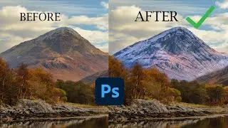 How to Make a Snowy Mountain? | Photoshop Tutorials