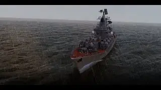 Russian cruiser Moscow missile defence in #DCS #Shorts