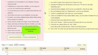 How to backup and restore your database in PrestaShop