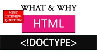 What is HTML DOCTYPE? Is DOCTYPE Required in HTML?