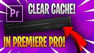 How to Clear Media Cache In Premiere Pro 2019!!