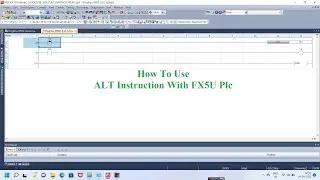 How To Use ALT INSTRUCTION With FX5U Plc Demo ||Sample Video