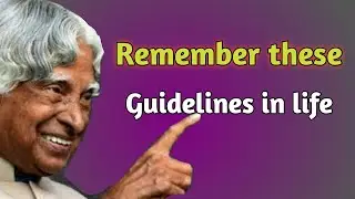 Guidelines in Life || Dr. APJ Abdul Kalam Sir Quotes || Whiteflake Inspiration