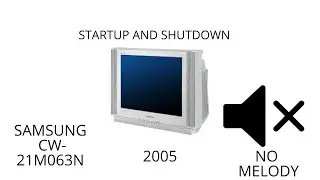 Samsung CW-21M063N Startup/Shutdown (no melody)