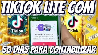 TIKTOK LITE COM 50 DIAS PARA CONTABILIZAR MAS O CÓDIGO DE CONVITE PASSOU !