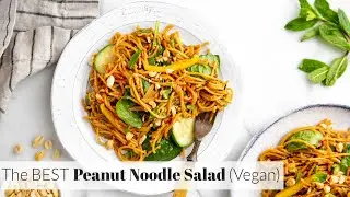 Cold Thai Peanut Noodle Salad (Vegan & Gluten Free)