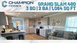 Grand Slam 480 | 3 Bed 2 Bath Single Wide | Champion Homes Full Tour | Manufactured Home Florida
