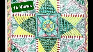 Sindoor puria (सिंदूर पुड़िया)  Part -2 Baans (बाँस) #SINDOOR #PURIA #mithila #painting #kobar #kamal