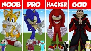 Minecraft NOOB vs PRO vs HACKER vs GOD: SONIC THE HEDGEHOG 2  #trending #shorts