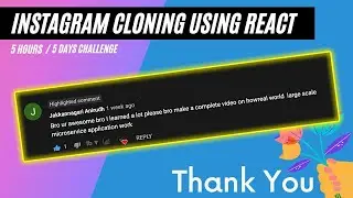 👌 👌 Best User Feedback: Full Stack Development Course - Instagram Cloning