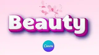 How to Create 3D Text With Canva - Canva Tutorial for beginners