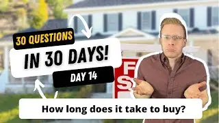 How long does it take to buy a house? 30 second answers.