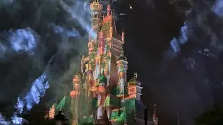 Momentous Nighttime Spectacular Show Right side view from the Castle #momentousnighttimespectacular
