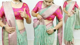 How to make saree perfect pleats for wedding | saree draping step by step for beginners | saree idea
