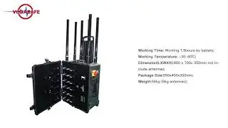 Portable 6CH Anti Drone System with Pelican Case Drone Signal Blocker PL6pro
