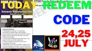 Today Redeem Code Free Diamonds || 24,25 July 2022 || Garena Free Fire || Rewards Redemption Site