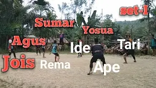 Tarkam Voli Seru di Lapangan Voli Balodano-Ma'u Kab. Nias