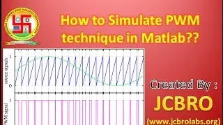 How to simulate Pulse Width Modulation Technique in Matlab??