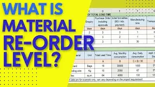 How to Set Re-order level of Materials in Construction Project Planning | Inventory Management