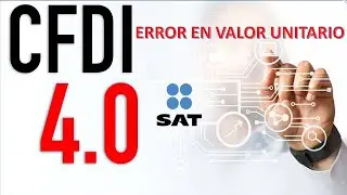 SAT CFDI 4.0  ERROR VALOR