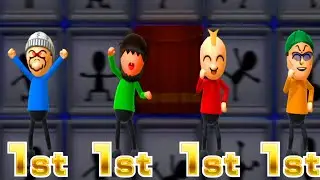 Wii Party U Minigames Dojo Domination Dry bones Gameplay ( Master Difficulty )