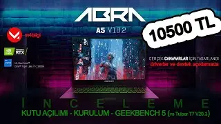i7 11800H Monster Abra A5 V18.2 incelemesi ve karşılaştırma testi (Tulpar t7 v20.3) 10500tl