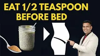 Eat 1/2 Teaspoon Before Bed Melt Belly Fat Like Ozempic | Stop Sugar carving 