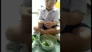Belajar Memasak sayur ala kiki anak TK