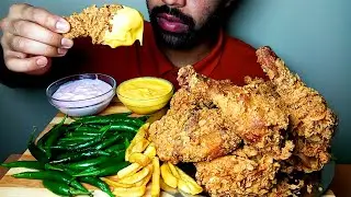 EATING KFC AND GREEN CHILLI |