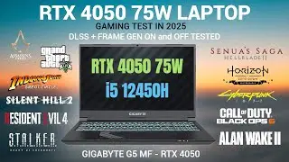 RTX 4050 Laptop Gaming Test | DLSS + Frame Gen ON and OFF Tested