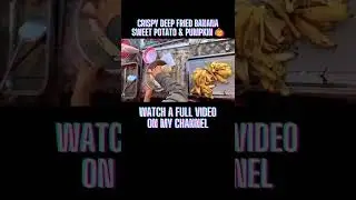 Best Thai Dessert Recipe DEEP FRIED BANANA, SWEET POTATO & PUMPKIN (กล้วยแขก) | Thai Street Food