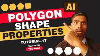 How to Make Shapes with the Polygon Tool in Illustrator? | Tutorial-17