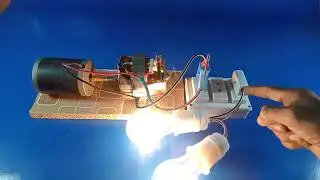 How To Make Free Energy Generator With Self Running Motor 220v Light Bulb New Idea