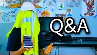 man with a construction vest on his head does a Q&A