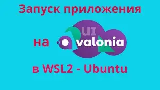 Запуск приложения на AvaloniaUI в WSL2 - Ubuntu