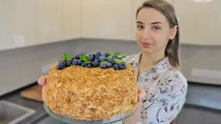 Crispy and tender NAPOLEON cake, simple and delicious homemade puff pastry