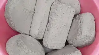 Soft Crispy Crunchy Grainy❤️Cement Dry Crumbling+Powder Play+Pouring into💦 & Mixing ASMR
