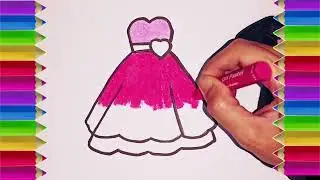 Tutorial menggambar gaun cantik // tutorial of drawing a beautiful dress #dress #beautiful #tutorial