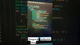 Write a Java program of Transpose of an Array 