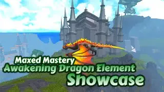 Maxed Mastery Awakening Corrupted Dragon Element Showcase【Elemental Dungeons/Roblox】