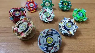 Dragoon Beyblade toys ! Beyblade plastic generation , Wolborg 4 and metal driger and many more