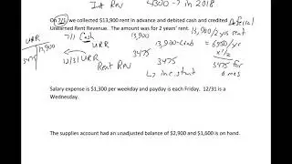 Accounting Cycle 9 - Adjusting Journal Entries Example